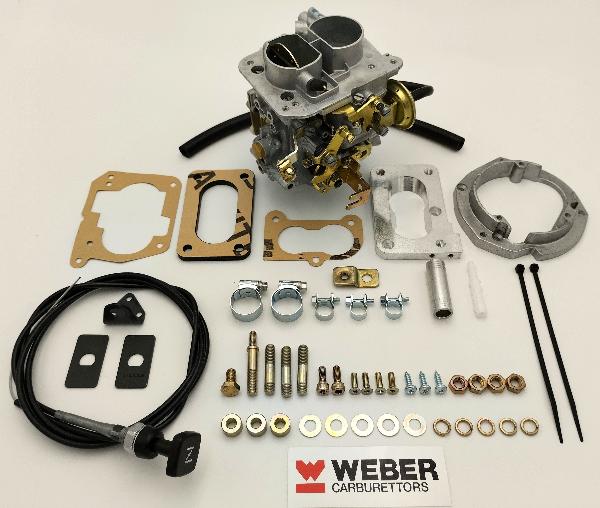 Kit conversion WEBER pour remplacement Carburateur Pierburg 2E2 Audi 80, VW Passat et VW Santana 1.6 1595cc 1983-1991 boite manuelle.