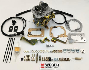 Kit conversion WEBER pour remplacement Carburateur Pierburg 2E2 VW Golf/Jetta/Scirocco 1.8 (1781cc) 1983-91 Boite Auto